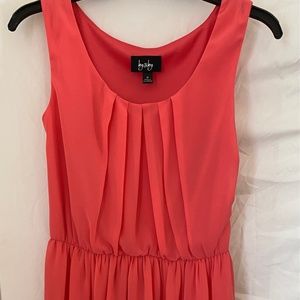 Coral colored sun dress M size By & By